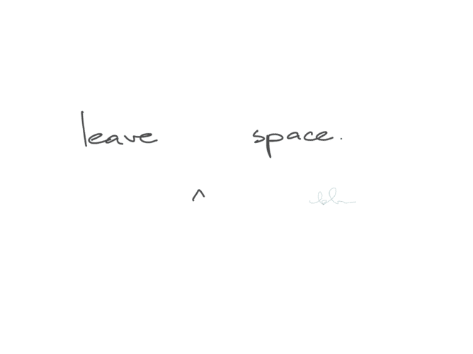 The (un)awkward silence: leaving space for people to think
