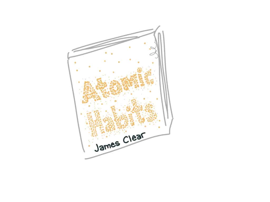Sketch of James Clear book Atomic Habits by KLR
